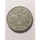 Франция 2 франка 1944