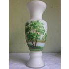 Ваза молочное стекло ручная роспись