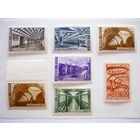 Серия марок СССР 1947 гг.! Чистые (MNH *) с наклейкой. Московский метрополитен. Есть парная марка. Состояние.