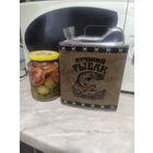 Фляга-канистра на 1,5 литра подарочная ""Лучший рыбак"