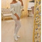 Белые хлопковые леггинсы. Белые легги