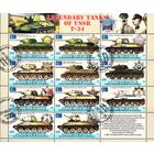 Сомали 2012  Танк Т-34. Сталин. Ордена. Лист 11 марок. СТО