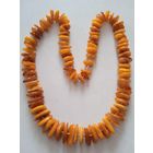 Бусы янтарные 75см,80гр СССР.