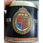 Антикварная жестяная банка для сигарет Германия 1950 год