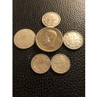 Монеты РИ 50 коп. 1913г, 20 коп. 1880г, 15 коп. 1908,1915г, 10 коп 1911, 1912г.