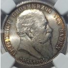 2 марки 1907 Баден MS-65 NGC