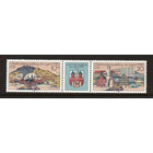 ГДР 1980 * ГЕРМАНИЯ * ВЫСТАВКА * СЦЕПКА * ПОЛНАЯ СЕРИЯ * MNH Архитектура герб\Н1 36