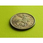 Россия (РФ). 1 копейка 2004 М. Брак покрытия (отсутствие, цвет) + полный раскол штемпеля аверса. Торг.