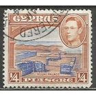 Кипр. Король ГеоргVI. Руины дворца Вуни. 1938г. Mi#136.