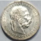 1 крона 1893 Австрийский вариант, старый тип портрета