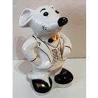 Статуэтка фарфоровая с позолотой "Крыса" (Мышь. МЫШОНОК.) ДФЗ  АУКЦИОН не с рубля без МПЦ.