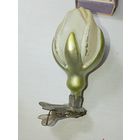 Игрушка на ёлку , Бутон Хлопка  , винтаж , стекло , СССР . С 15 рублей