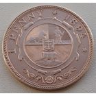 Южная Африка. "Трансвааль" 1 пенни 1894 год  КМ#2  Тираж: 182.000 шт   Редкая!!!