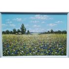 Картина маслом "Васильковое поле"