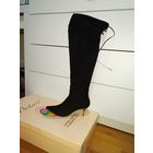 Зимние ботфорты, сапоги, натуральная замша,мех