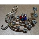 Брошь-булавка. Нота. Чехия. СССР