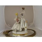 Статуэтка "Балерины с зеркалом, Перед выступлением"