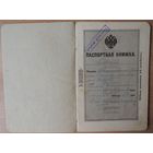 Паспорт РИ, жены коллежского регистратора, штампы г. Минска, 1916 г.