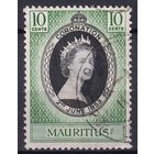 80a.BrKS. Великобритания. Колонии. Маврикий. Коронация Елизаветы II. 1953 г. 10c. Mi.#242.