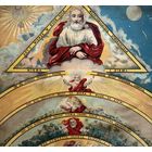 Старинная литография Сотворение Мира