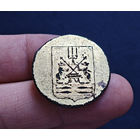 Пуговица РИ, Новгородская губ, очень большая, Алекс завод, 1796-1802, редкая, сохран!