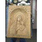 Икона Федоровская Богородица. Дерево, резьба