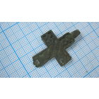 Крестик старинный, нательный. Бронза, литье.