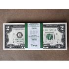 2 доллара США 2017А. Пачка 100 шт. подряд! Лента BEP. UNC/Пресс