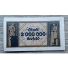 Werty71 Германия Веймар 2000000 марок 1923 банкнота 2 миллиона гроссгельд Крефельд
