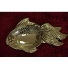 Вазочка с серебрением " Золотая рыбка "   8,5 см х 14,5 см