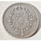 Серебро 1947 год Швеция крона
