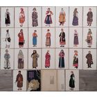 Русский народный костюм. Набор открыток 23 штуки из 24. 1969 г.