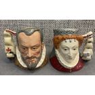 Кружки Armada Royal Doulton. Mорское противостояние Короля Испании Филиппа II и Королевы Англии Елизавета I. 1988 год. 400-летия разгрома Испанской Армады в 1588 году. Высота 10 см