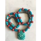 Украшение из слоновой кости Винтаж бусы колье Унисекс этническое украшение