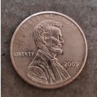 США 1 цент 2009 г., 200 лет со дня рождения Авраама Линкольна - Детство в Кентукки, без отметки мд. - Филадельфия KM# 441