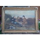 Картина оч большая,  репродукция картины Перова ,,Охотники на привале,,