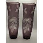 Вазы пара маргонцевое стекло цена за две распродажа коллекции