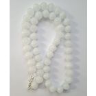 Белые бусы. Молочное стекло. Чехословакия. Длина 48 см