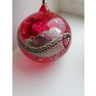 Елочная игрушка СССР Шар с рыбками