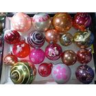 Ёлочные игрушки - Шары с рисунками 19 штук  без повторов . СССР