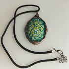 Крупный фарфоровый винтажный кулон. Бавария. 6х4,3 см.