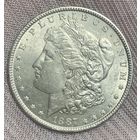 Монета США 1 доллар 1887 год. Доллар Моргана.