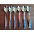 Ложки чайные золотое Пламя, мельхиор. Кольчугино, СССР