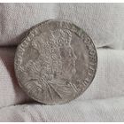 Орт 1754 18 грошей 1/4 талера серебро Август III М.Д. Лейпциг