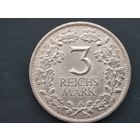 3 рейхсмарки 1925. Тысячелетие Рейланда. А.