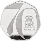 Великобритания 50 пенсов, 2022 Елизавета II UNC