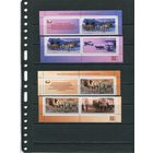 Россия 2025. Животные на фронтах. Верхние и нижние сцепки листов серии с купонами. Восемь сцепок