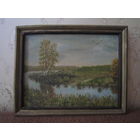 Картина. "р.Ольса" Худ. В. Овсянников. 1993 г. Холст, масло. Р-р 41 х 31 см.