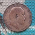 Великобритании 1 пенни 1906 года. Король Эдвард VII. Предложи свою цену или обмен!