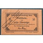 1919 год Германия 10 пфеннигов
